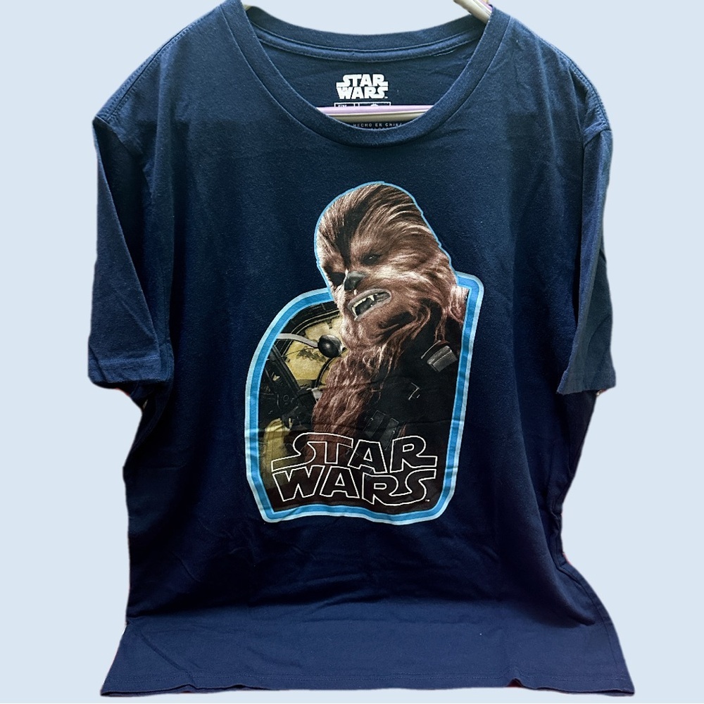 Star Wars mens Navy Blue Chewbacca T-Shirt